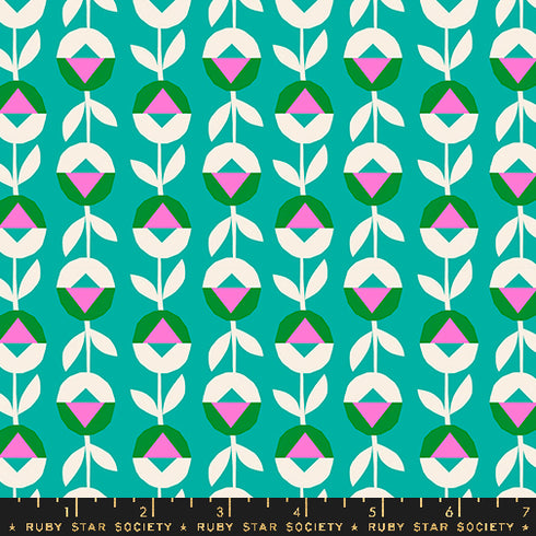 Eye Candy Flower Chain in Tropic - Ruby Star Society Sold by the Half Yard